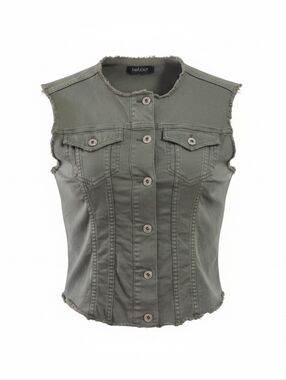 Talco Italia Khaki Utility Vest Size Small NWOT